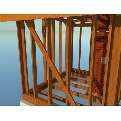 Каркасная баня 6 х 4 cвoими руками. 07