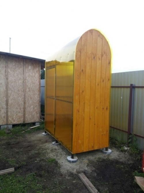 Сделал летний душ на даче, всё своими руками. 05