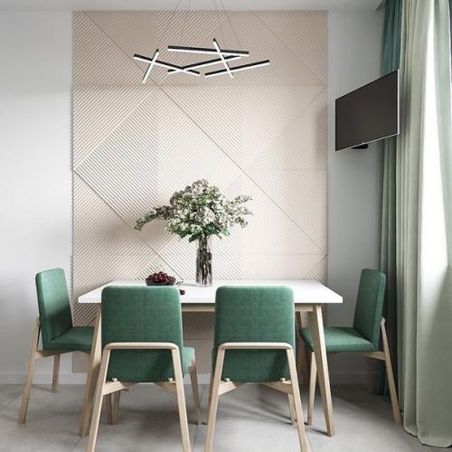 Довольно простой, но стильный дизайн - проект небольшой квартиры. 02