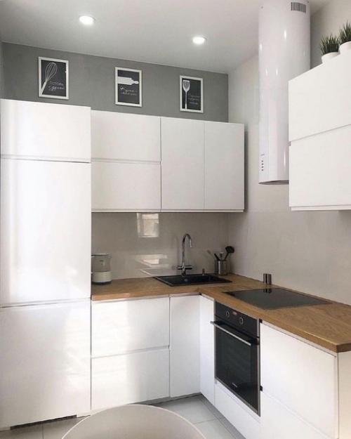 Достойная подборка небольших угловых кухонь. 04