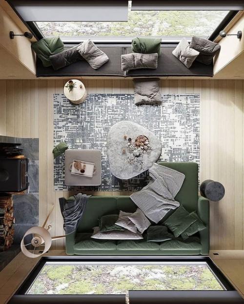 Загородный дом в лесу с очень интересной планировкой. 05