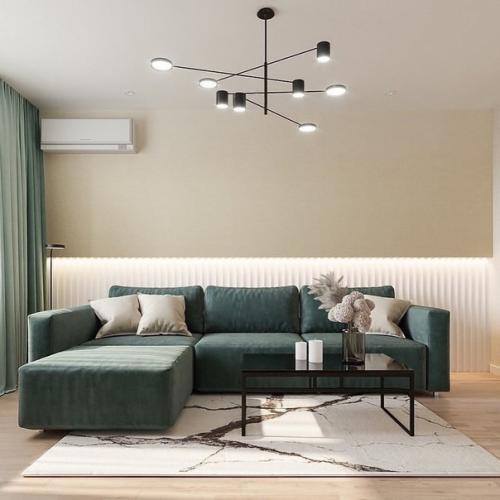 Довольно простой, но стильный дизайн - проект небольшой квартиры. 03