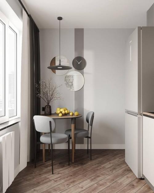 Эта квартира в сером монохроме с изысканностью и утонченностью оформлена. 01