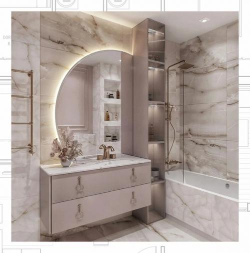 Ванная комната.  Площадь - 9, 5 кв. 03