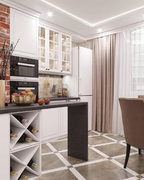 Очень крутой дизайн - проект двухкомнатной квартиры. 03