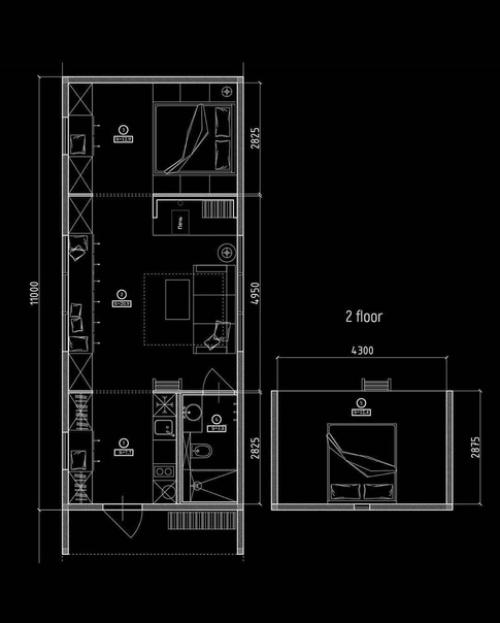 Загородный дом в лесу с очень интересной планировкой. 08