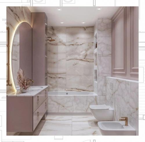 Ванная комната.  Площадь - 9, 5 кв. 02