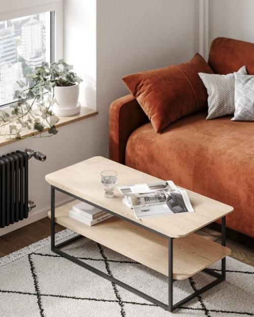 Интересный проект, который включает в себя прихожую и кухню - гостиную. 01