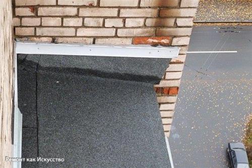 Отделка потолка на балконе - гидроизоляция, утепление и облицовка. 01