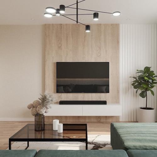 Довольно простой, но стильный дизайн - проект небольшой квартиры. 01