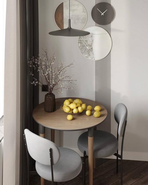 Эта квартира в сером монохроме с изысканностью и утонченностью оформлена. 05