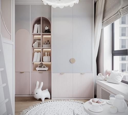 Очень уютная детская комната для девочки. 06