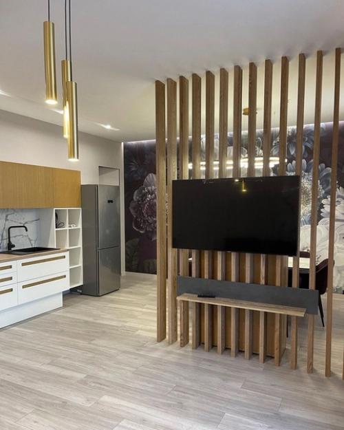 Перегородка из массива ясеня, брус 150/40. 05