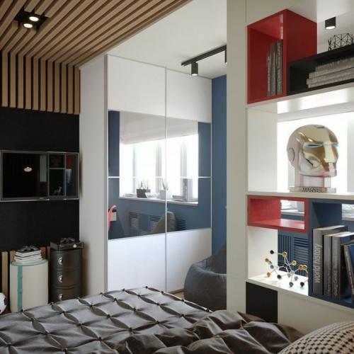 Дизайн - проект трёхкомнатной квартиры площадью 80 кв. 06