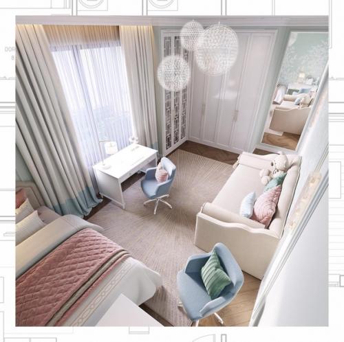 Детская комната для двух девочек. 02