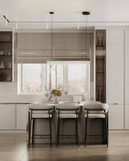 Стильный интерьер просторного загородного дома. 02