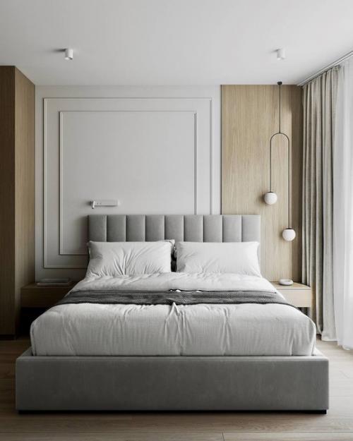 Лёгкий светлый интерьер квартиры в тёплых тонах. 05