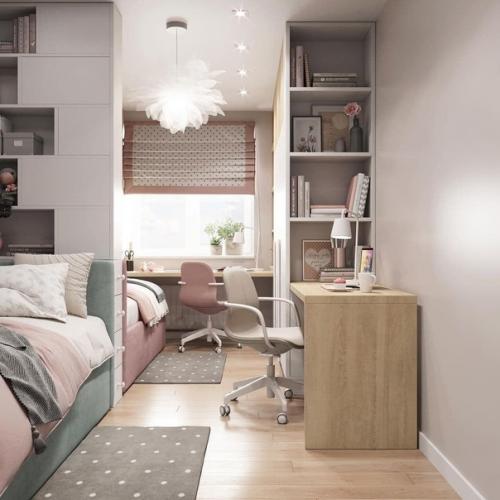 Милейшая детская для двух сестренок, площадью всего 12, 8 кв. 01