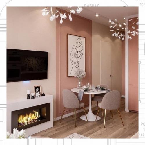 Персиковый - прекрасный компаньон для других цветов. 04