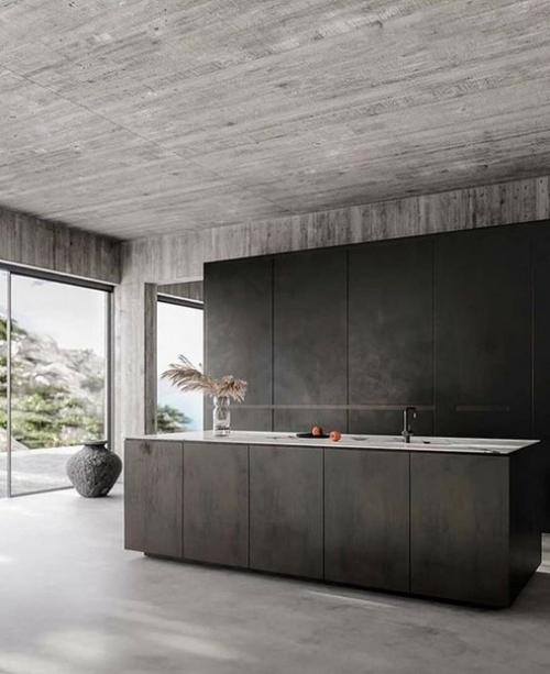 Раньше дизайнеры редко использовали строительные материалы при оформлении интерьера, зато сейчас экспериментируют как могут. 01