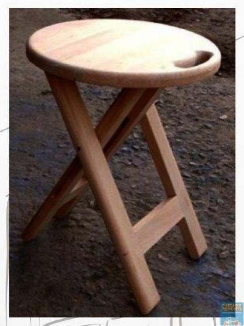 Модель складного табурета своими руками. 05