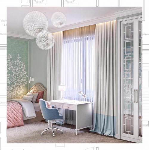 Детская комната для двух девочек. 07