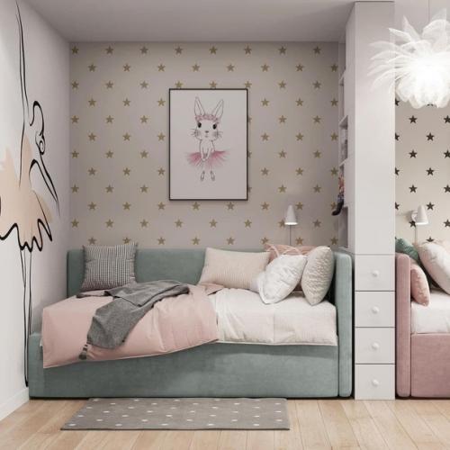 Милейшая детская для двух сестренок, площадью всего 12, 8 кв. 05