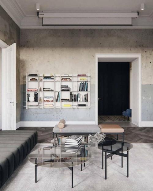 Как вам такой вариант отделки стен в интерьере квартиры ничего не навеяло? 02