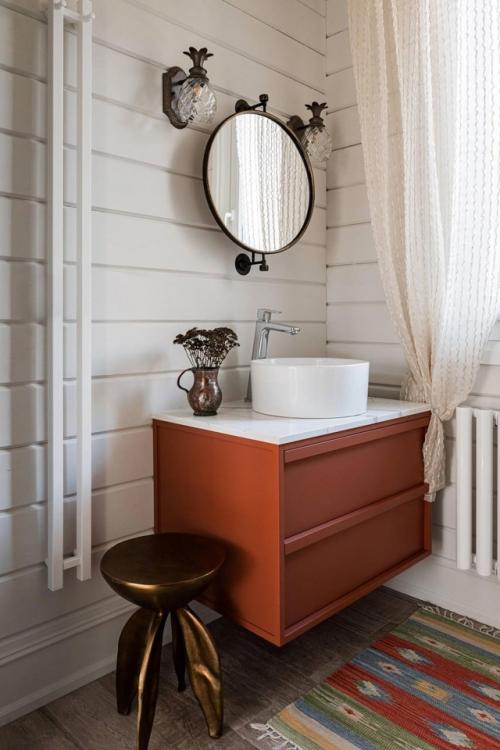 Загородный дом с панорамным видом на пруд: когда природа становится частью интерьера. 08