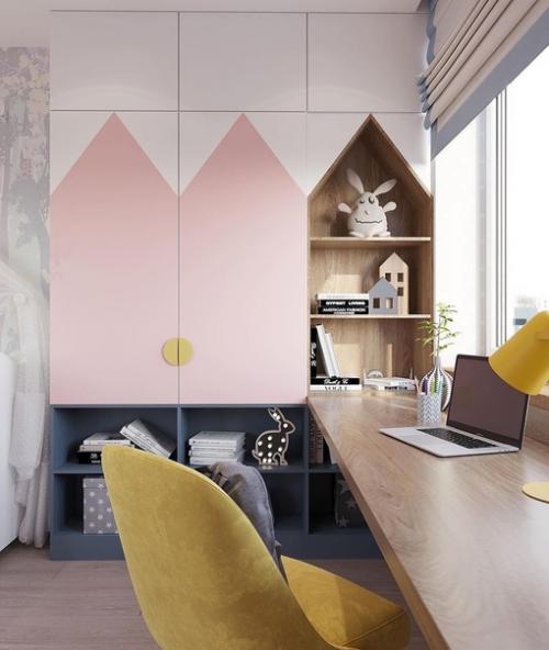 Не только красивый, но и функциональный дизайн - проект детской комнаты. 03