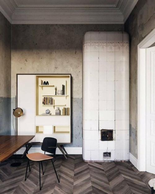 Как вам такой вариант отделки стен в интерьере квартиры ничего не навеяло? 03