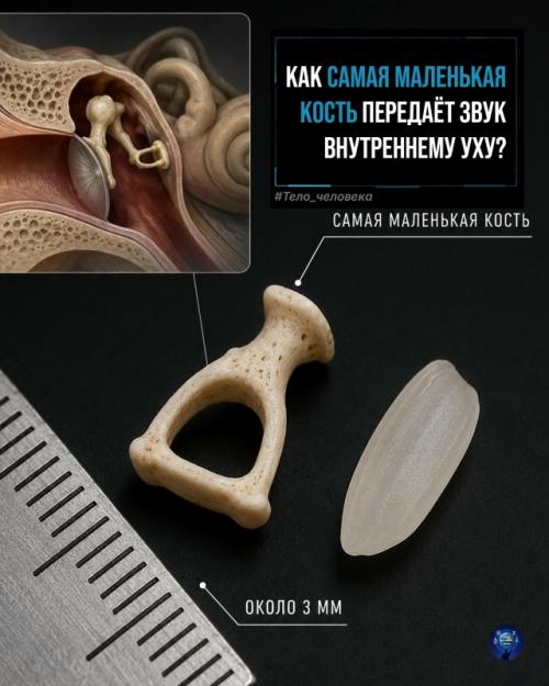 Стремечко спрятано глубоко в среднем ухе и достигает примерно 3-3.  