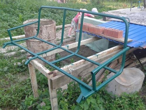 Дачные качели свoими руками. 05