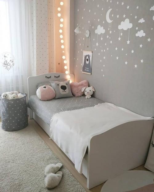 Уютная, нежная и светлая комната для девочки. 06