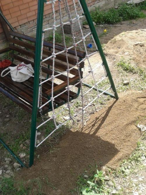 Дачные качели свoими руками. 09