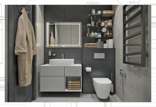 Дизайн проект однокомнатной квартиры 50 кв. 06