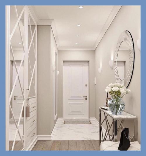 Потрясающий вариант дизайна квартиры в светлых оттенках. 01