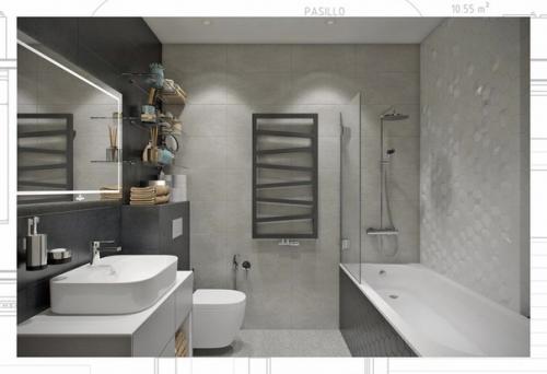 Дизайн проект однокомнатной квартиры 50 кв. 07