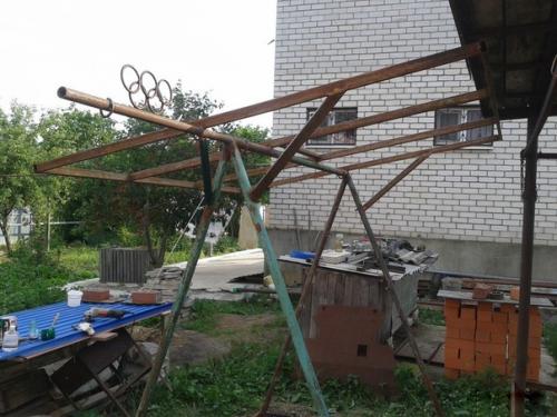 Дачные качели свoими руками. 04