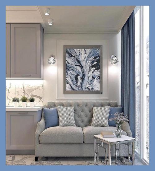 Потрясающий вариант дизайна квартиры в светлых оттенках. 03