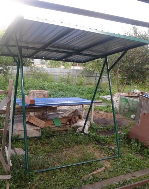 Дачные качели свoими руками. 07