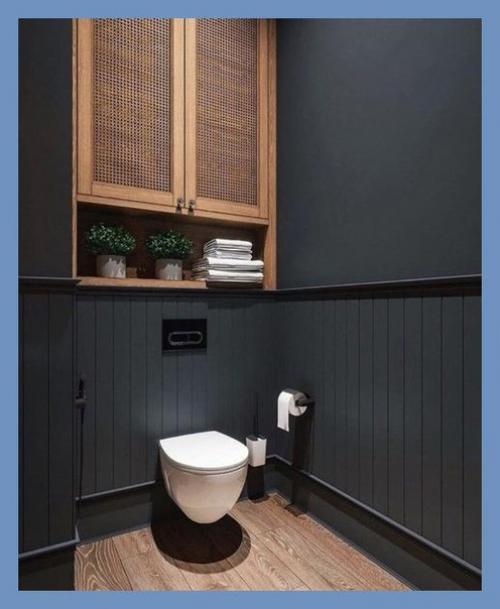 В случае если вы сомневаетесь, нужно ли класть плитку в туалете, то вот вам вариант без плитки. 01