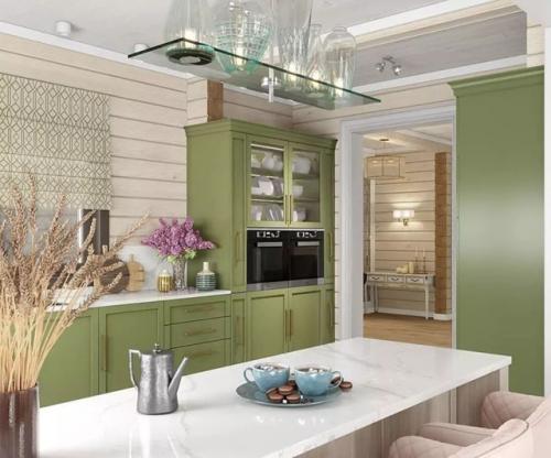 Интерьер загородного дома словно наполнен лёгким весенним воздухом - он свежий, светлый и очень уютный. 02