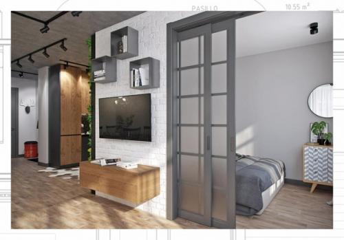 Дизайн проект однокомнатной квартиры 50 кв. 03