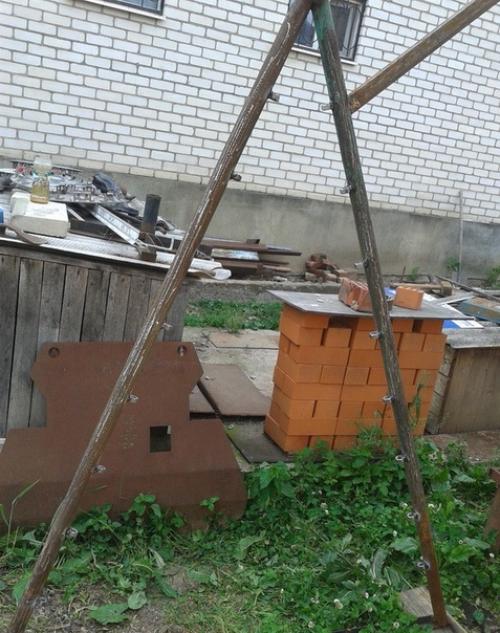 Дачные качели свoими руками. 03