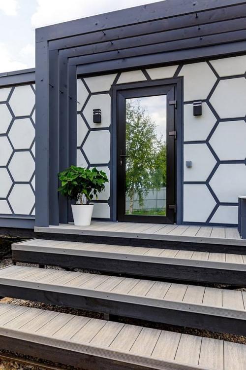 Это не просто парная - это стильный модульный домик, в котором всё продумано до мелочей: 09