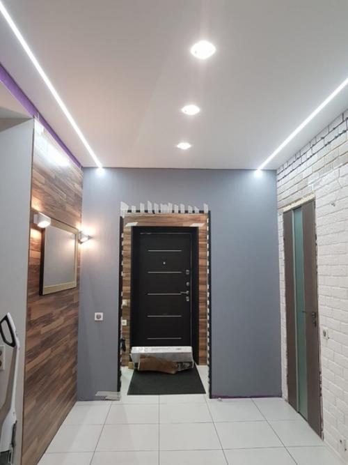 Оцените мой ремонт, сделанный своими руками в прихожей и коридоре! 03