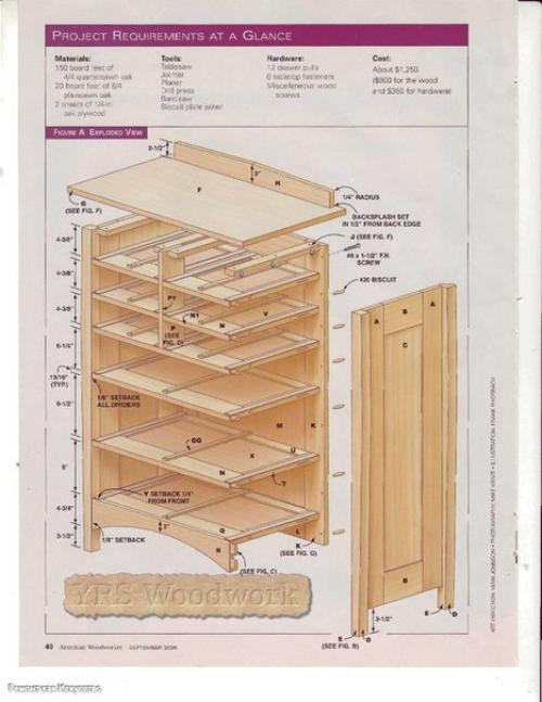 Комод из массива дерева. 01