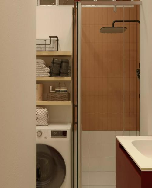 Дизайн этой квартиры 26 м кв создан вокруг личности молодой хозяйки. 08