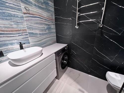 Стильная брутальная евродвушка 55 метров в ЖК манхэттен. 05